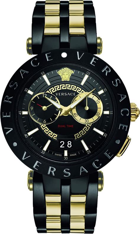 versace vebv00619|Versace Mens Black 46 mm V.